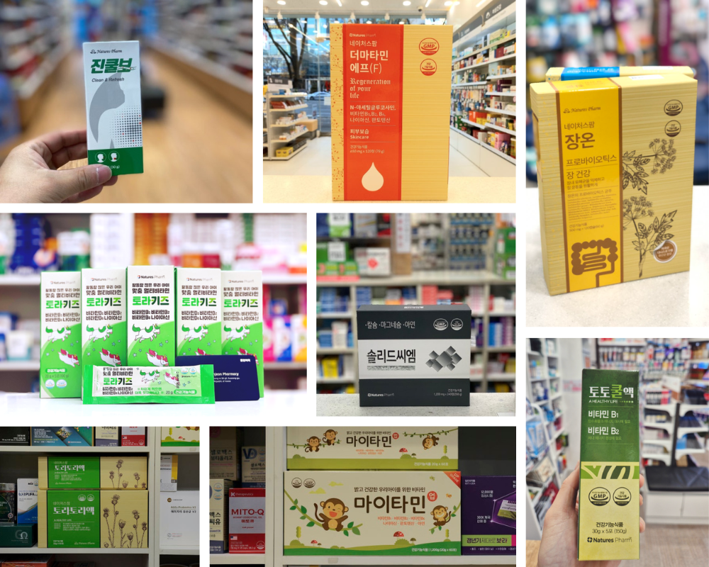 Sản phẩm của Nature Pharm được bán tại các nhà thuốc tại Hàn Quốc