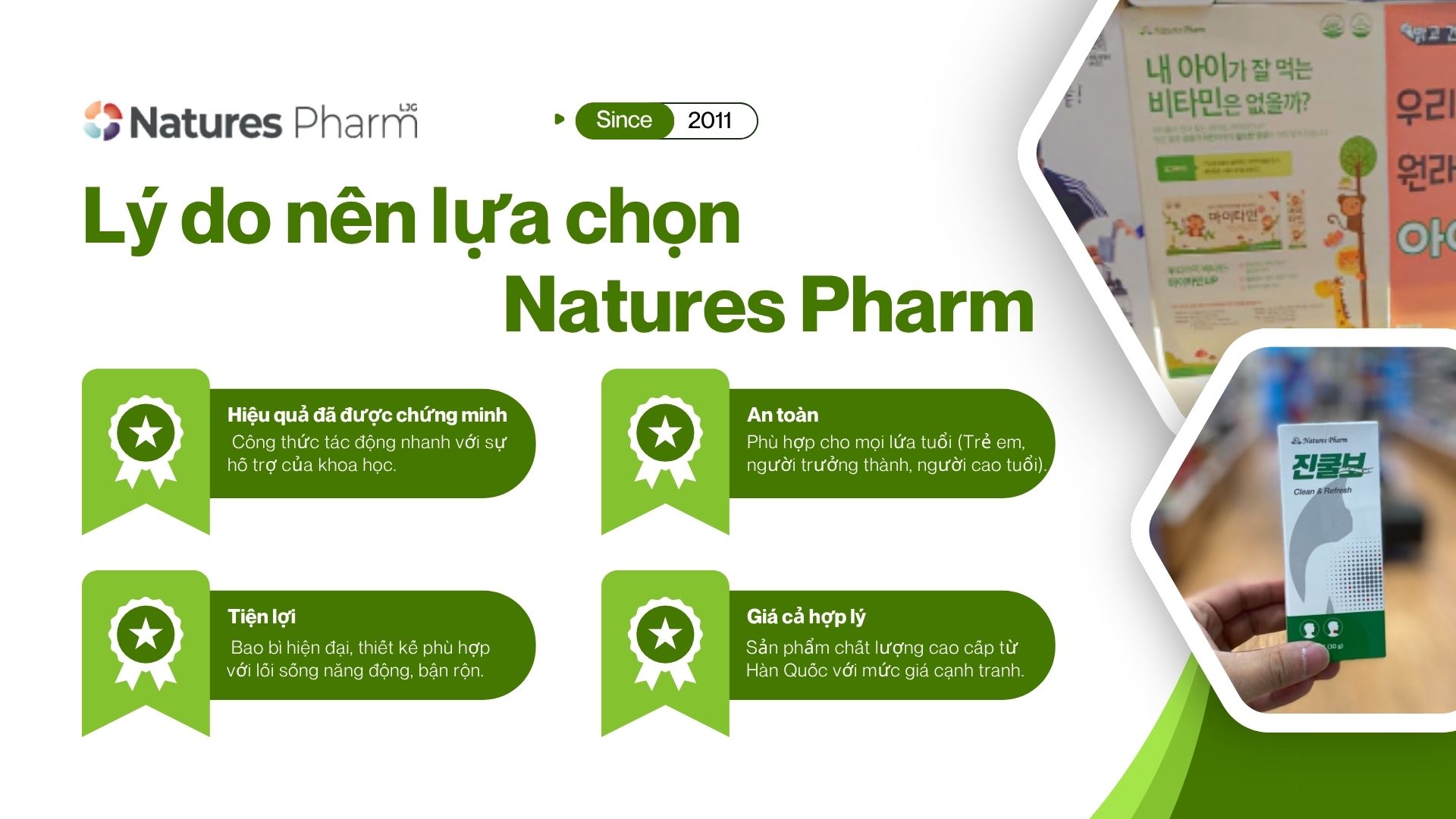 Lý do nên lựa chọn TPCN Natures Pharm 